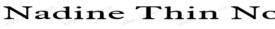 Nadine Thin Normal字体转换